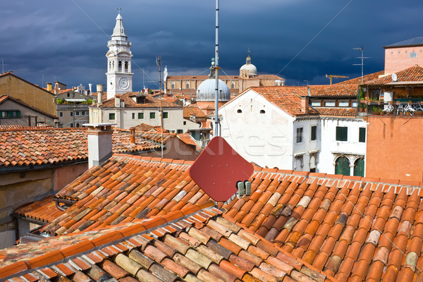 Venetië panoramisch bel toren Italië Stockfoto © sailorr