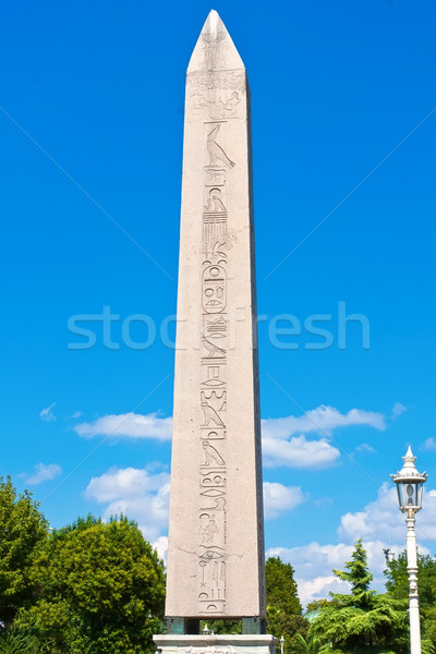 Egyptian obelisk in Istanbul Stock photo © sailorr