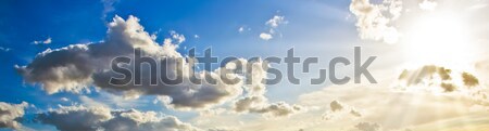 Beautiful sun rays in the sky Stock photo © sailorr