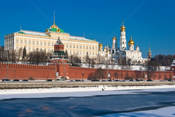 Foto stock: Moscú · Kremlin · hermosa · vista · río · Rusia