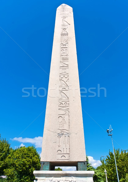 Egyptian obelisk in Istanbul Stock photo © sailorr