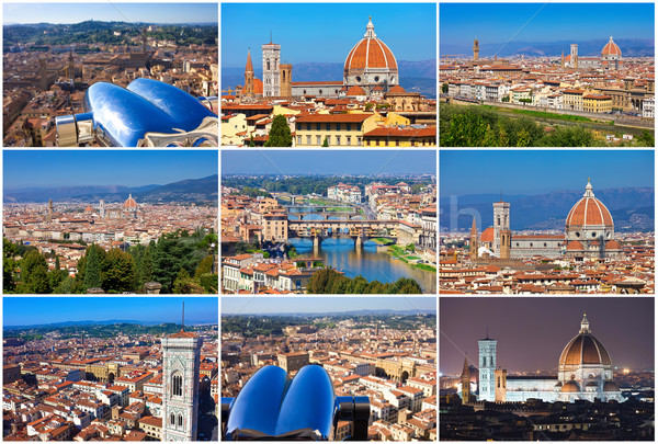 フィレンツェ コレクション 美しい 写真 イタリア 空 ストックフォト © sailorr