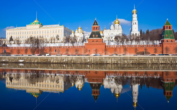 Moscow Kremlin and reflection Stock photo © sailorr