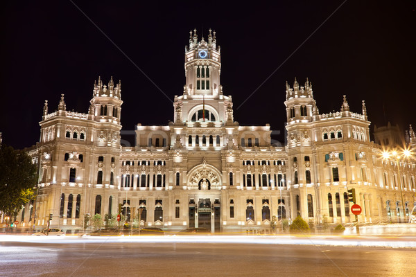 Palais Madrid central bureau de poste carré Espagne [[stock_photo]] © sailorr
