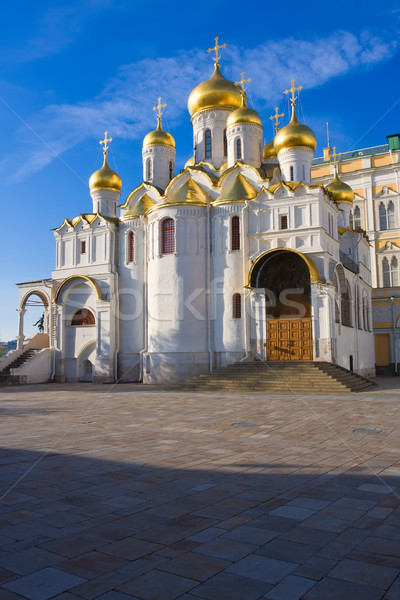 Cattedrale bella Mosca Cremlino Russia cielo Foto d'archivio © sailorr