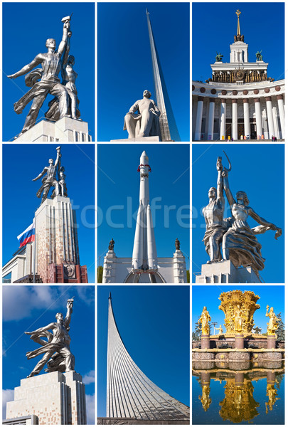 Sergi merkez Moskova güzel fotoğrafları kadın Stok fotoğraf © sailorr