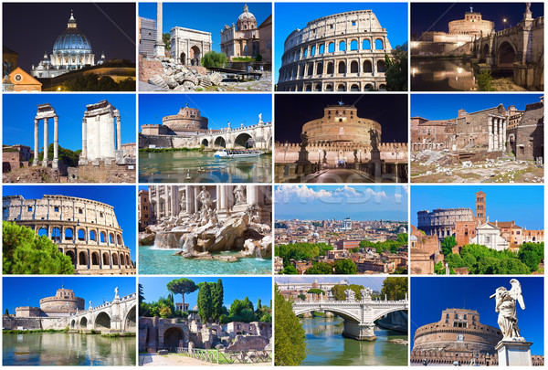 Roma toplama güzel fotoğrafları İtalya şehir Stok fotoğraf © sailorr