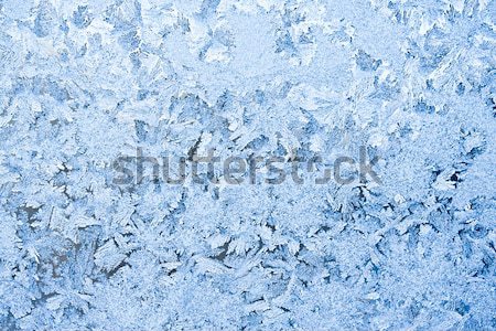 霜 模式 美麗 冬天 窗口 光 商業照片 © sailorr