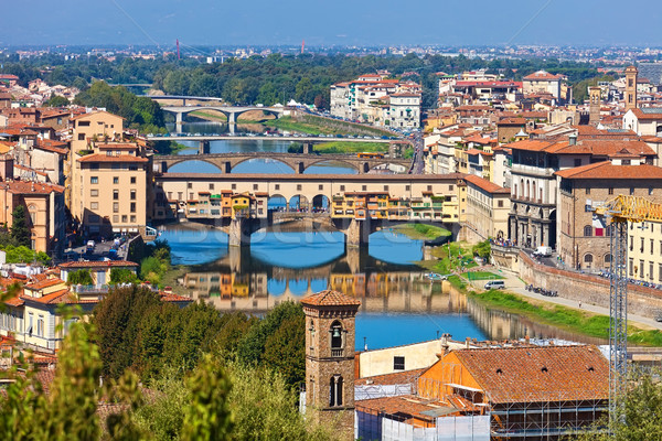 Ponte Vecchio in Florence Stock photo © sailorr