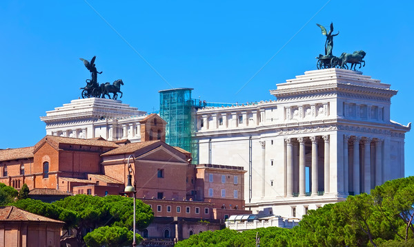 Beroemd altaar Rome Italië gebouw kunst Stockfoto © sailorr