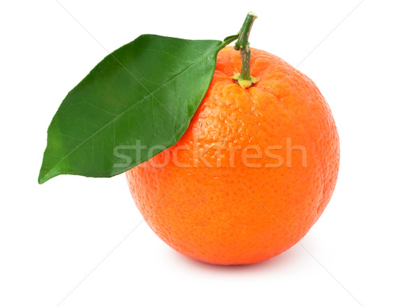 Mandarijn sappig mandarijn- geïsoleerd witte voedsel Stockfoto © sailorr