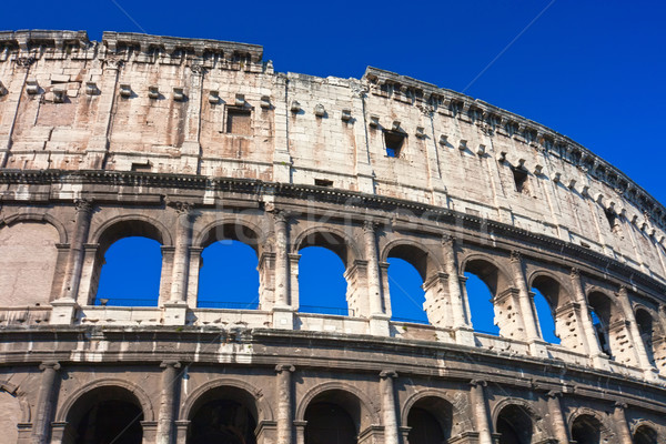 Colosseum Roma güzel görmek ünlü eski Stok fotoğraf © sailorr
