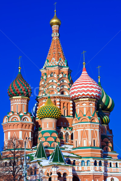 Kathedrale Red Square Moskau Russland Gebäude Stock foto © sailorr