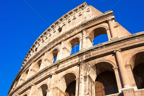 Colosseum Róma gyönyörű kilátás híres ősi Stock fotó © sailorr
