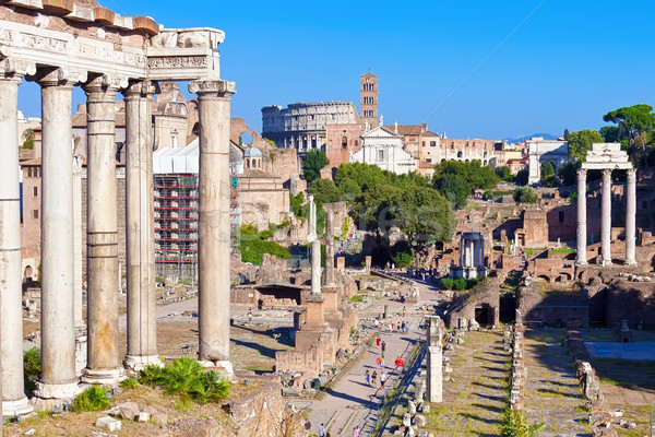 Foto stock: Romana · foro · ruinas · famoso · antigua · Roma