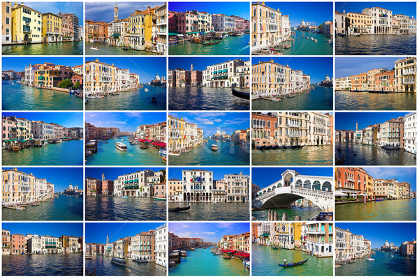 Kanaal Venetië mooie beroemd Italië Stockfoto © sailorr