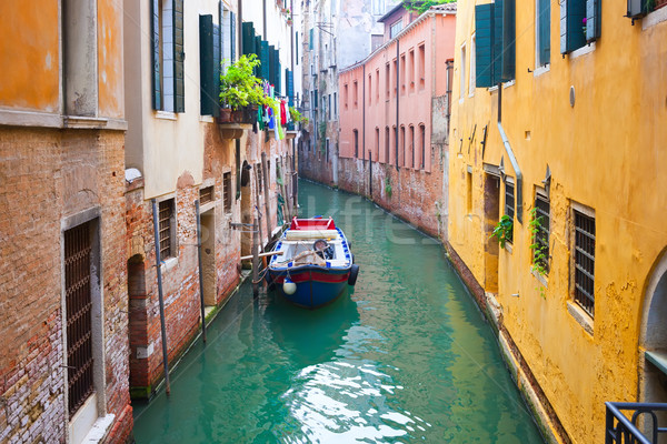 Venezia view bella colorato veneziano canale Foto d'archivio © sailorr