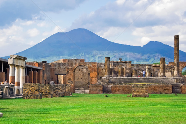 Stock photo: Vesuvius and Pompeii