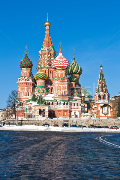バジル 大聖堂 モスクワ 赤の広場 クレムリン ストックフォト © sailorr