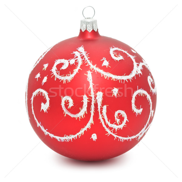 Christmas piłka choinka dekoracji odizolowany biały Zdjęcia stock © sailorr