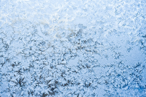 Frost Muster schönen Winter Fenster Licht Stock foto © sailorr