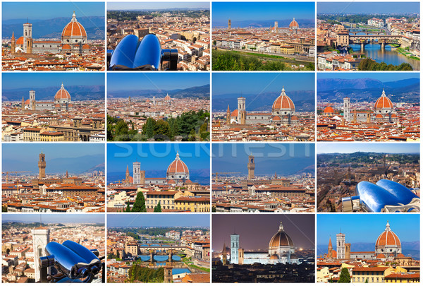 Florencia colección hermosa fotos Italia cielo Foto stock © sailorr