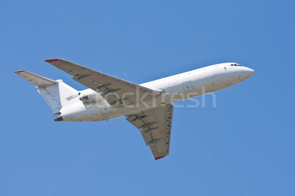 Avion belle blanche ciel bleu ciel bleu [[stock_photo]] © sailorr