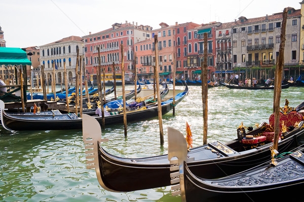 Venetian gondolas Stock photo © sailorr