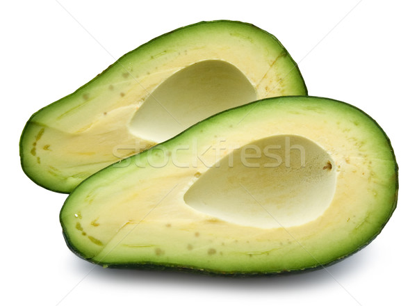 Avocado isoliert weiß Hintergrund tropischen Gemüse Stock foto © sailorr