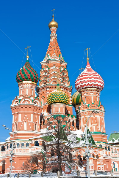 Basilikum Kathedrale Moskau Red Square Kremlin Stock foto © sailorr