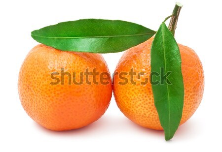 Sappig geïsoleerd witte voedsel oranje vers Stockfoto © sailorr