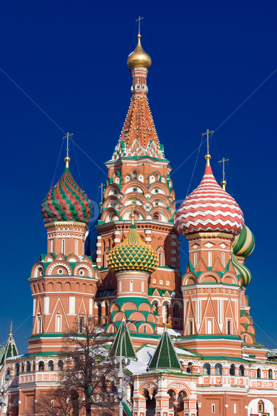 Kathedrale Red Square Moskau Russland Gebäude Stadt Stock foto © sailorr