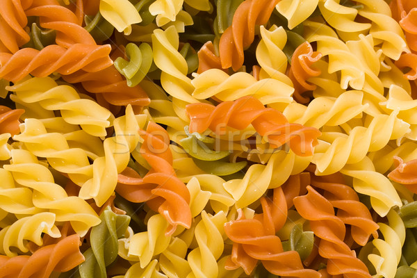 Tészta nyers olasz izolált fehér étterem Stock fotó © sailorr