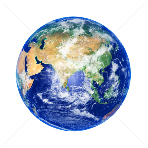 Stockfoto: Aarde · wereldbol · asia · hoog · afbeelding