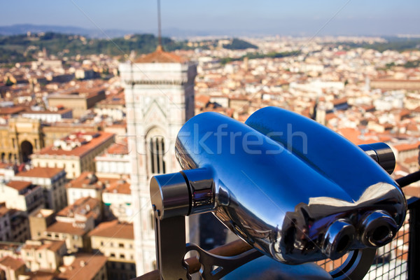 Florence gyönyörű kilátás Toszkána Olaszország égbolt Stock fotó © sailorr