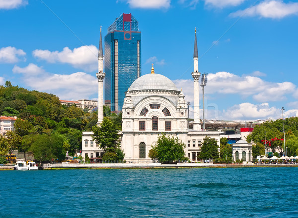 Foto d'archivio: Istanbul · view · cielo · mare · ponte · urbana