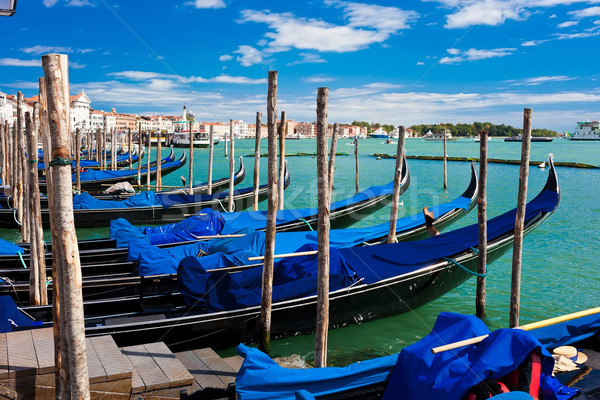 Gondolas in Venice Stock photo © sailorr