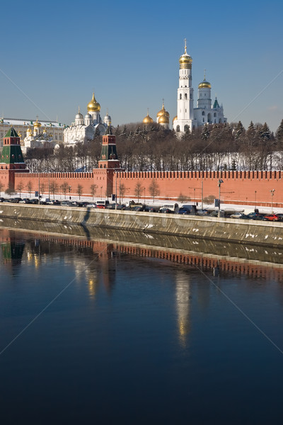 Сток-фото: Москва · известный · Кремль · зима · Россия · здании