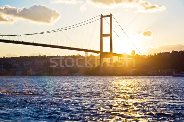 Bosphorus Bridge at sunset Stock photo © sailorr