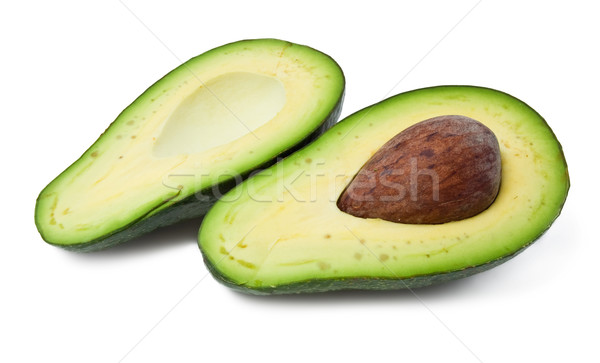 [[stock_photo]]: Avocat · fraîches · vert · isolé · blanche · tropicales