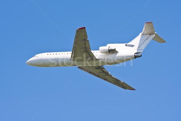 Avion belle blanche ciel bleu ciel bleu [[stock_photo]] © sailorr