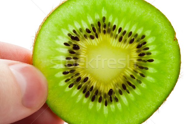 Kiwi macro photo fraîches juteuse fruits [[stock_photo]] © sailorr