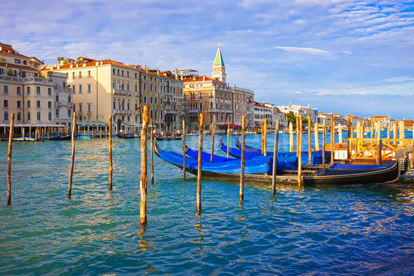 Stock photo: Gondolas in Venice