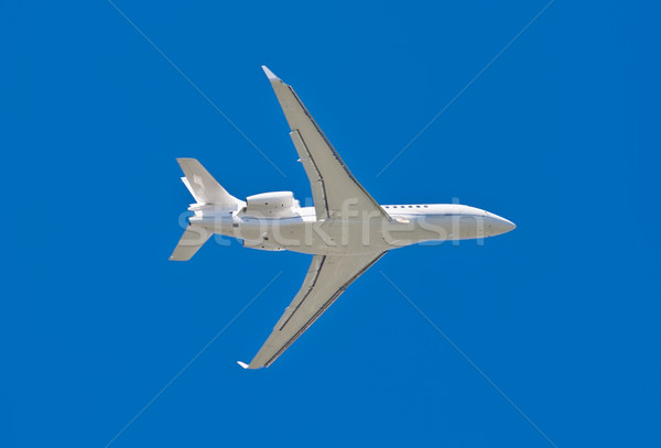 Avion belle blanche ciel bleu ciel bleu [[stock_photo]] © sailorr