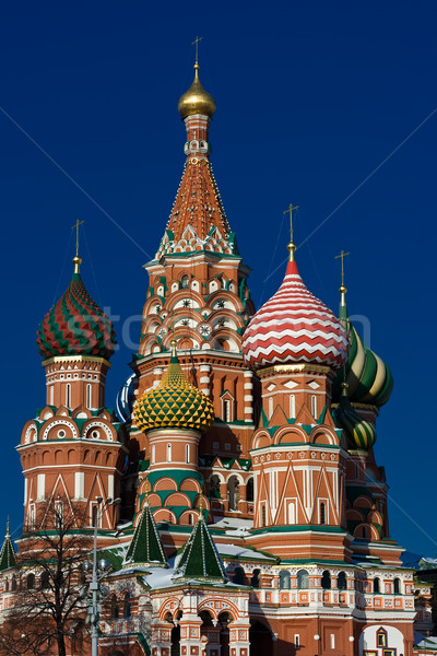 Kathedrale Red Square Moskau Russland Gebäude Stadt Stock foto © sailorr