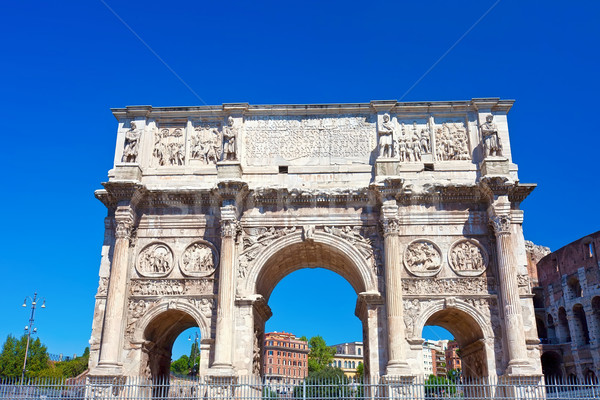 Római fórum ív híres ősi Róma Stock fotó © sailorr