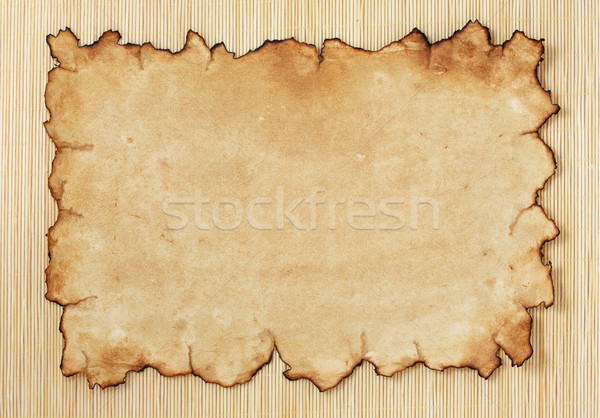 Papier oud papier bamboe textuur kaart achtergrond Stockfoto © sailorr