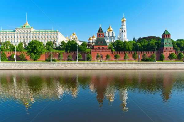 Moskwa Kreml piękna widoku rzeki Rosja Zdjęcia stock © sailorr