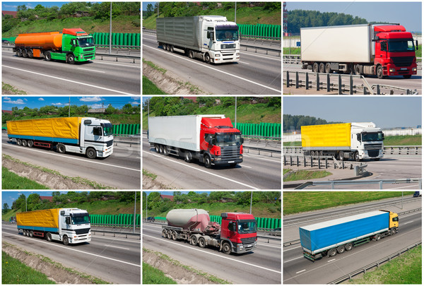 Сток-фото: грузовиков · красивой · фотографий · большой · шоссе · бизнеса