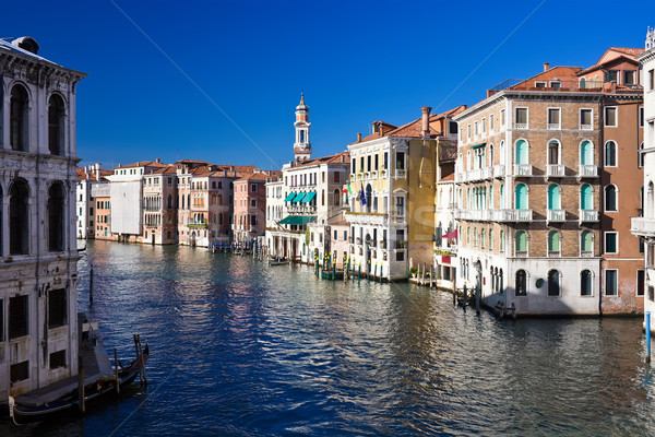 Venecia hermosa vista famoso canal Italia Foto stock © sailorr